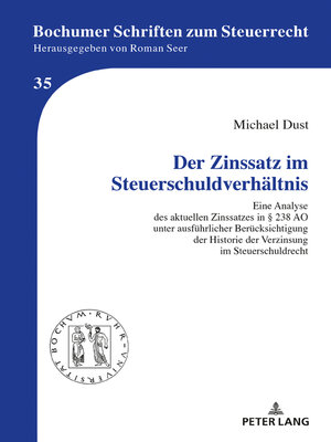 cover image of Der Zinssatz im Steuerschuldverhältnis